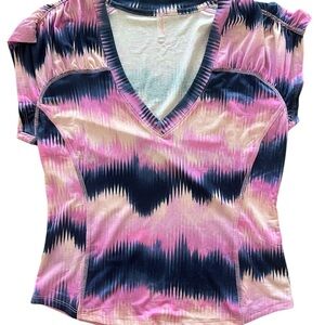 Free People Graphic Cap Sleeve Tee
